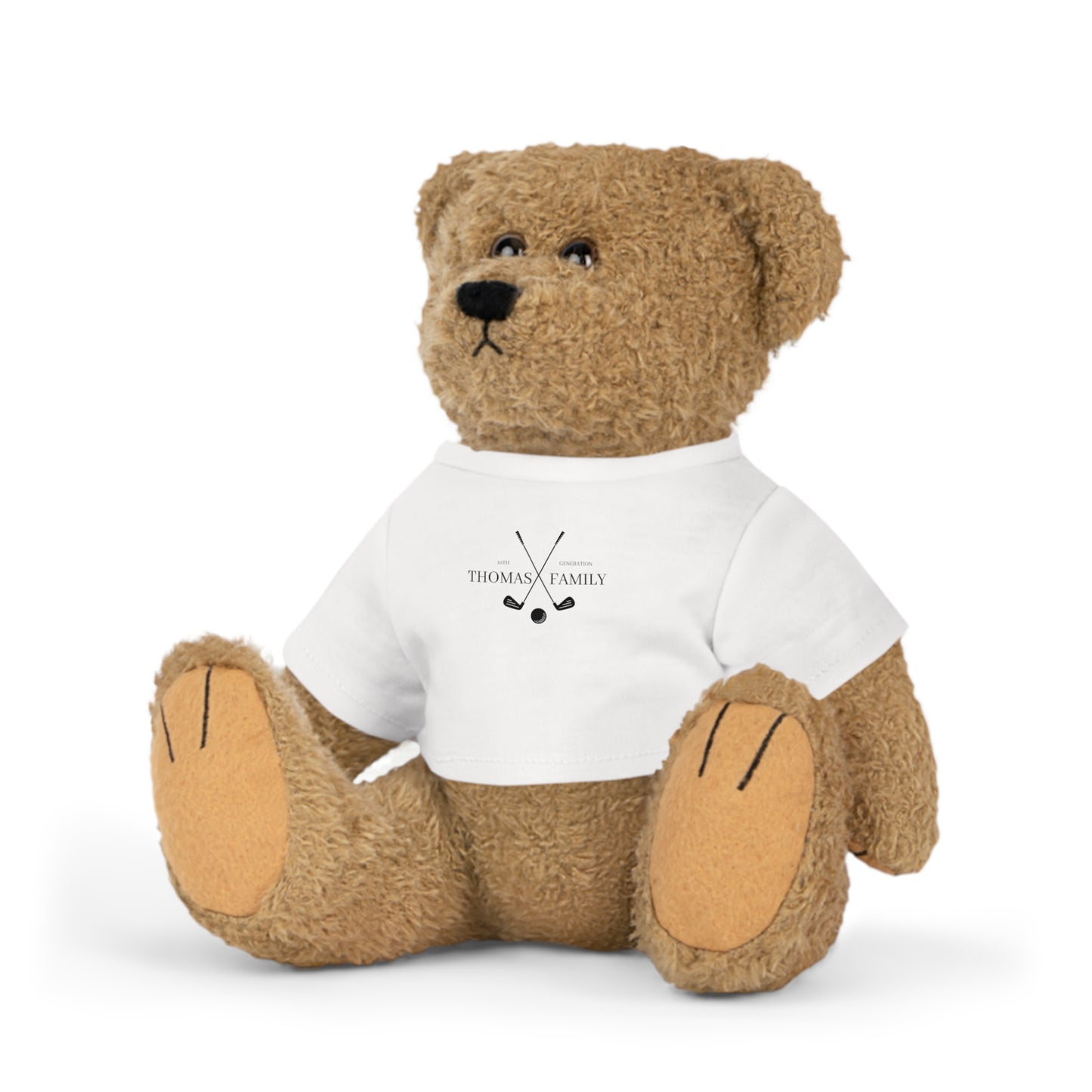 Thomas Family Plush Toy with Custom T-Shirt - Cute Family Bear