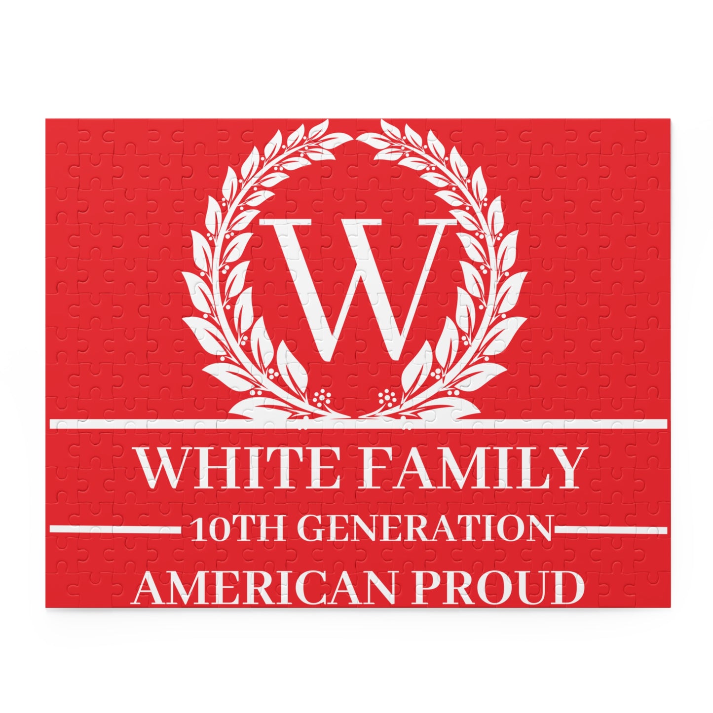 WHITE FAMILY Family Puzzle - 10th Generation American Proud, 120/252/500 Pieces