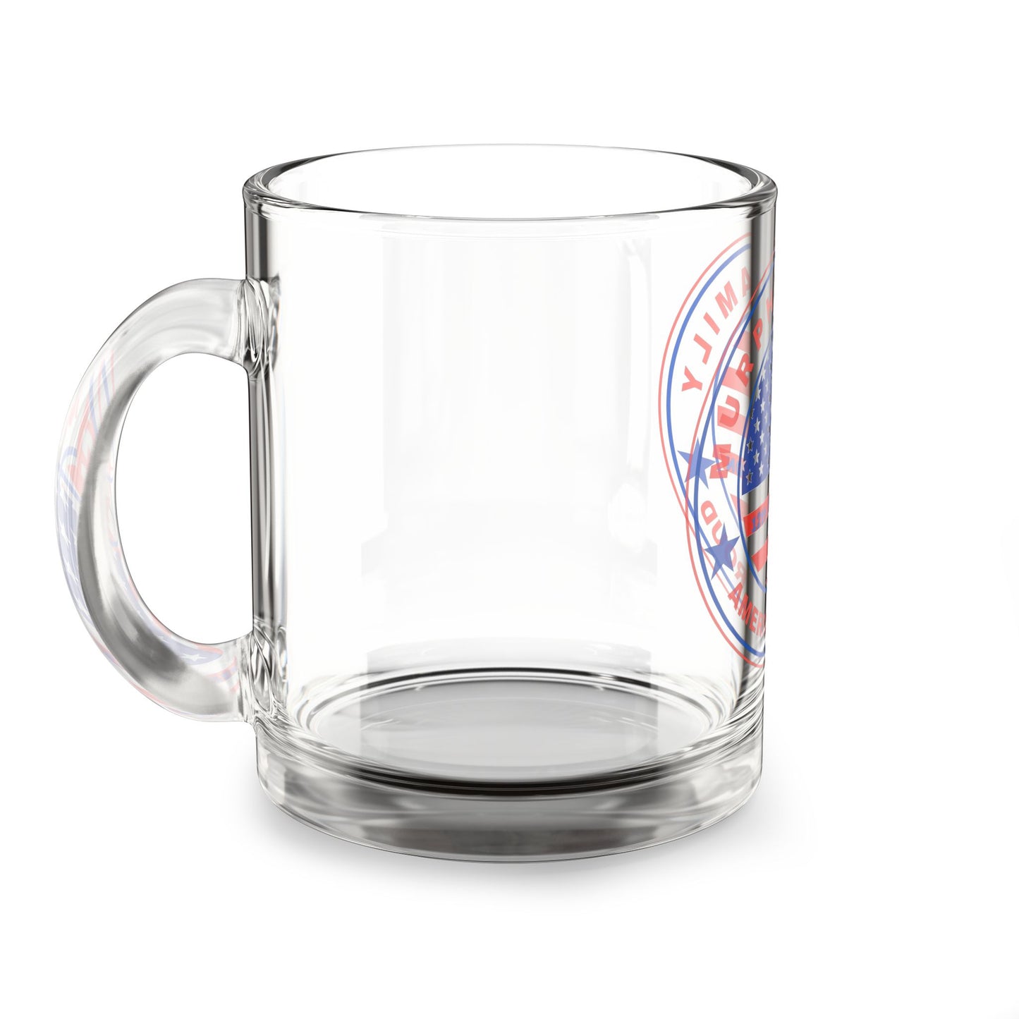 Personalized American Proud Glass Mug - 10oz for Family Celebrations