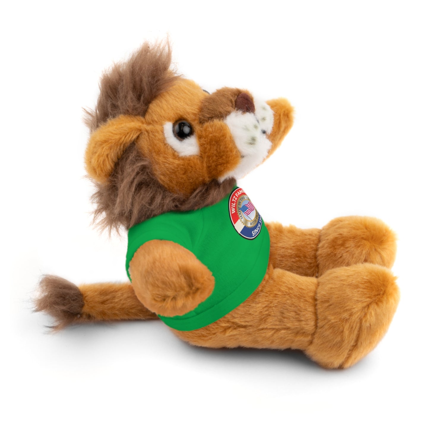 Wiltz Family Tee Stuffed Animal - Personalized Plush Bear with Family Emblem
