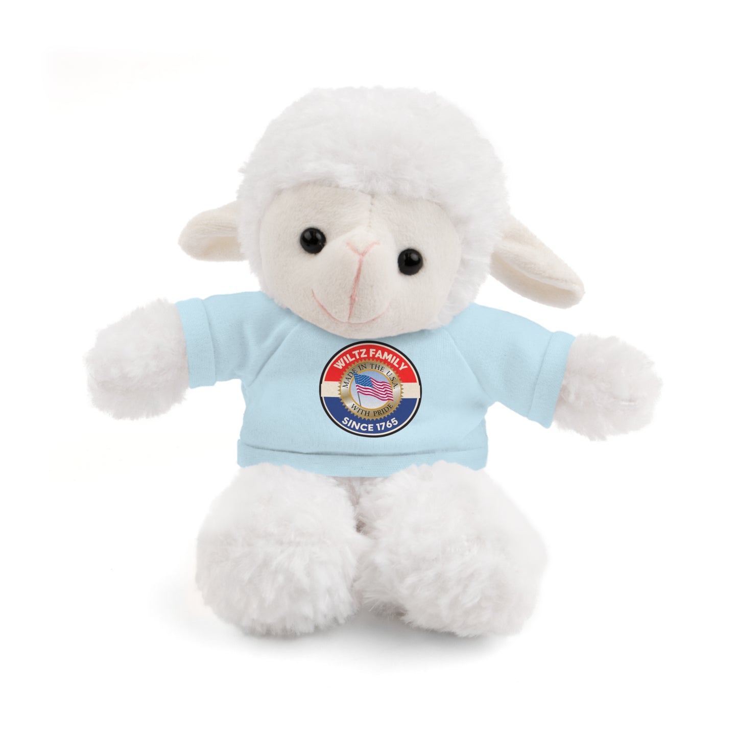 Wiltz Family Tee Stuffed Animal - Personalized Plush Bear with Family Emblem