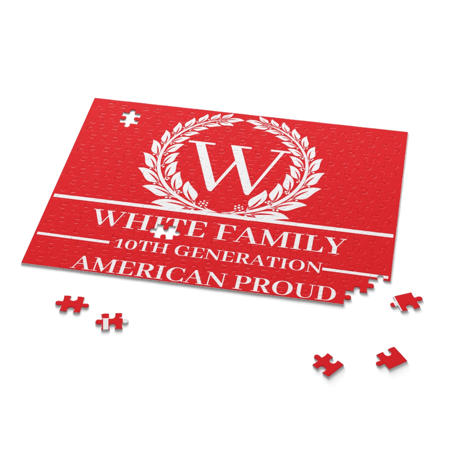 WHITE FAMILY Family Puzzle - 10th Generation American Proud, 120/252/500 Pieces