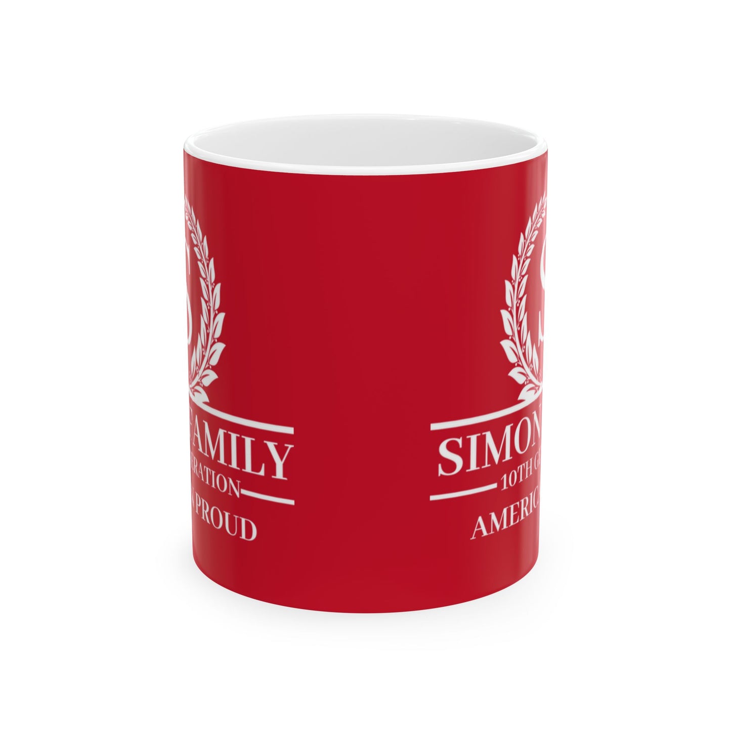 Simon Personalized Family Mug - Proud American Heritage (11oz, 15oz)