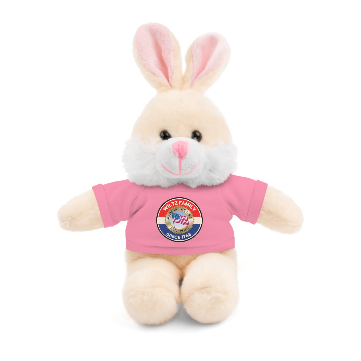Wiltz Family Tee Stuffed Animal - Personalized Plush Bear with Family Emblem