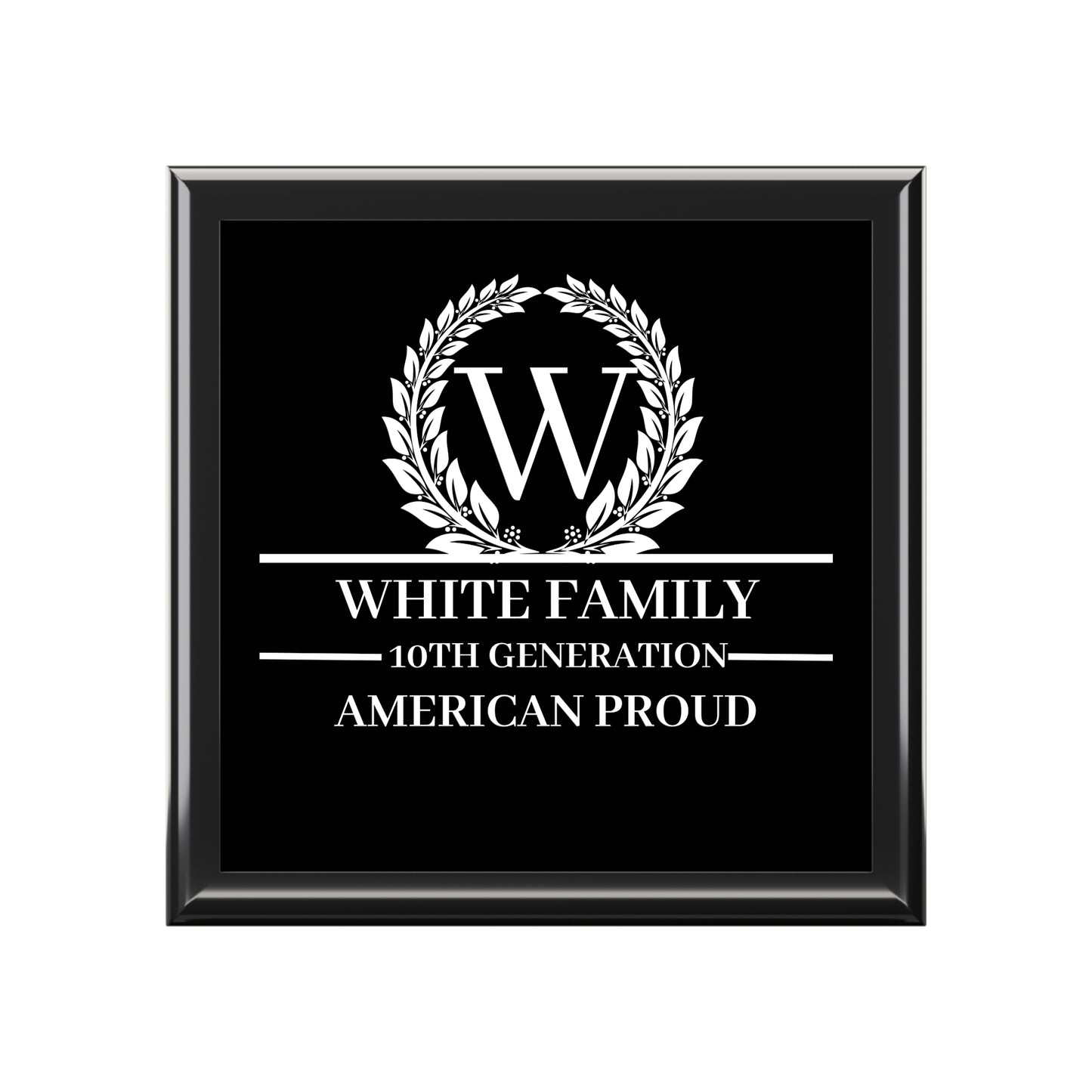 WHITE FAMILY Jewelry Box - American Proud Design