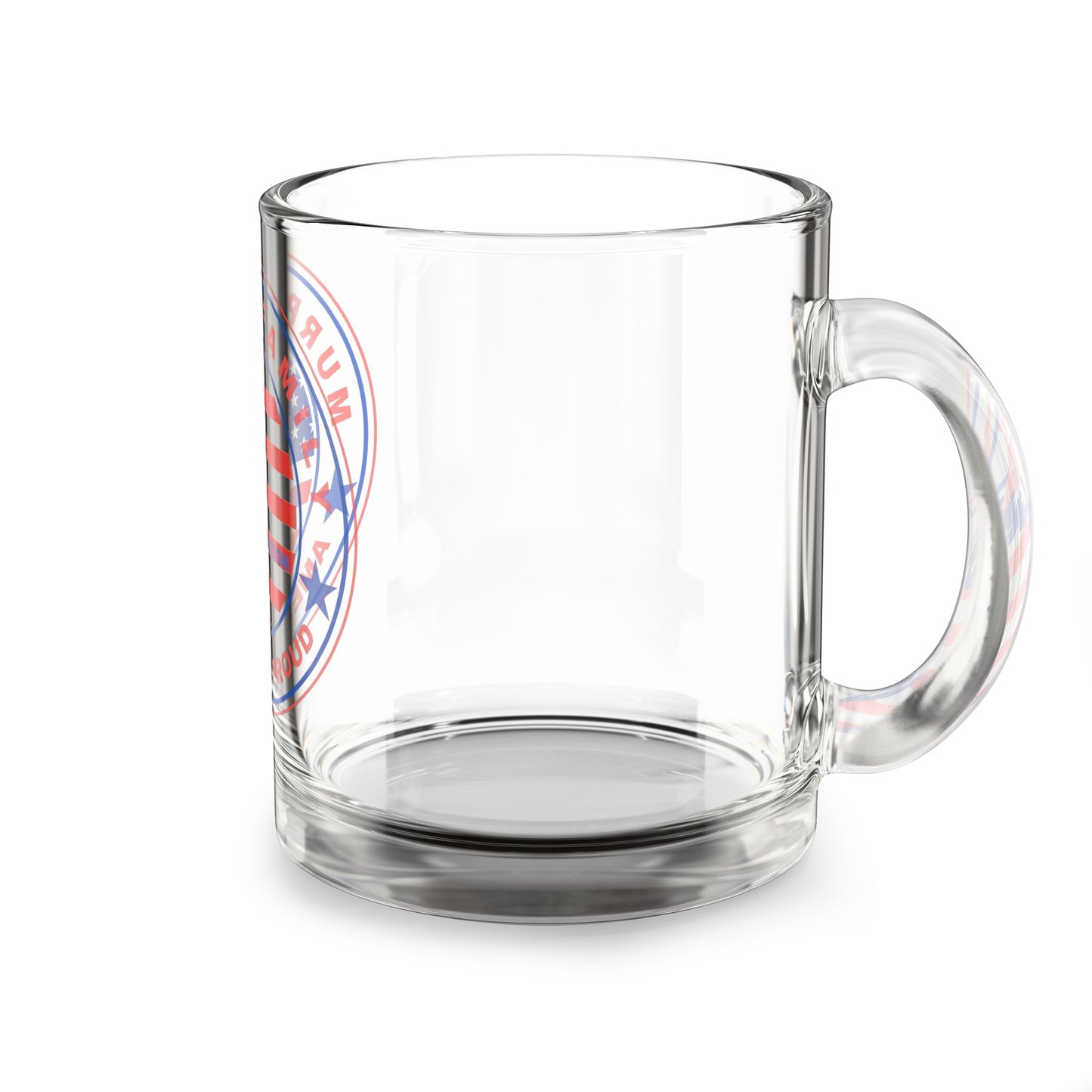 Personalized American Proud Glass Mug - 10oz for Family Celebrations