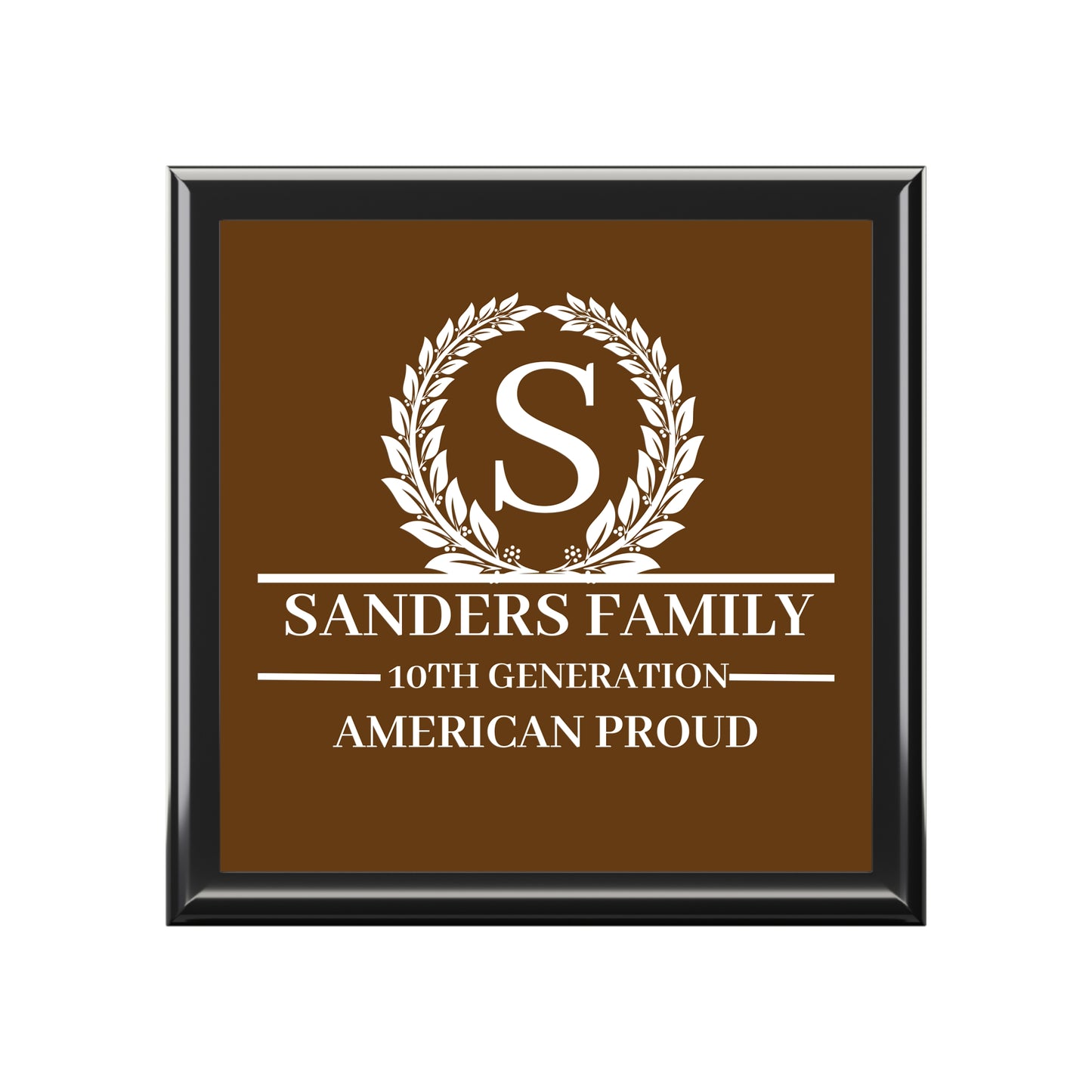 SANDERS Personalized Family Jewelry Box – American Proud Design