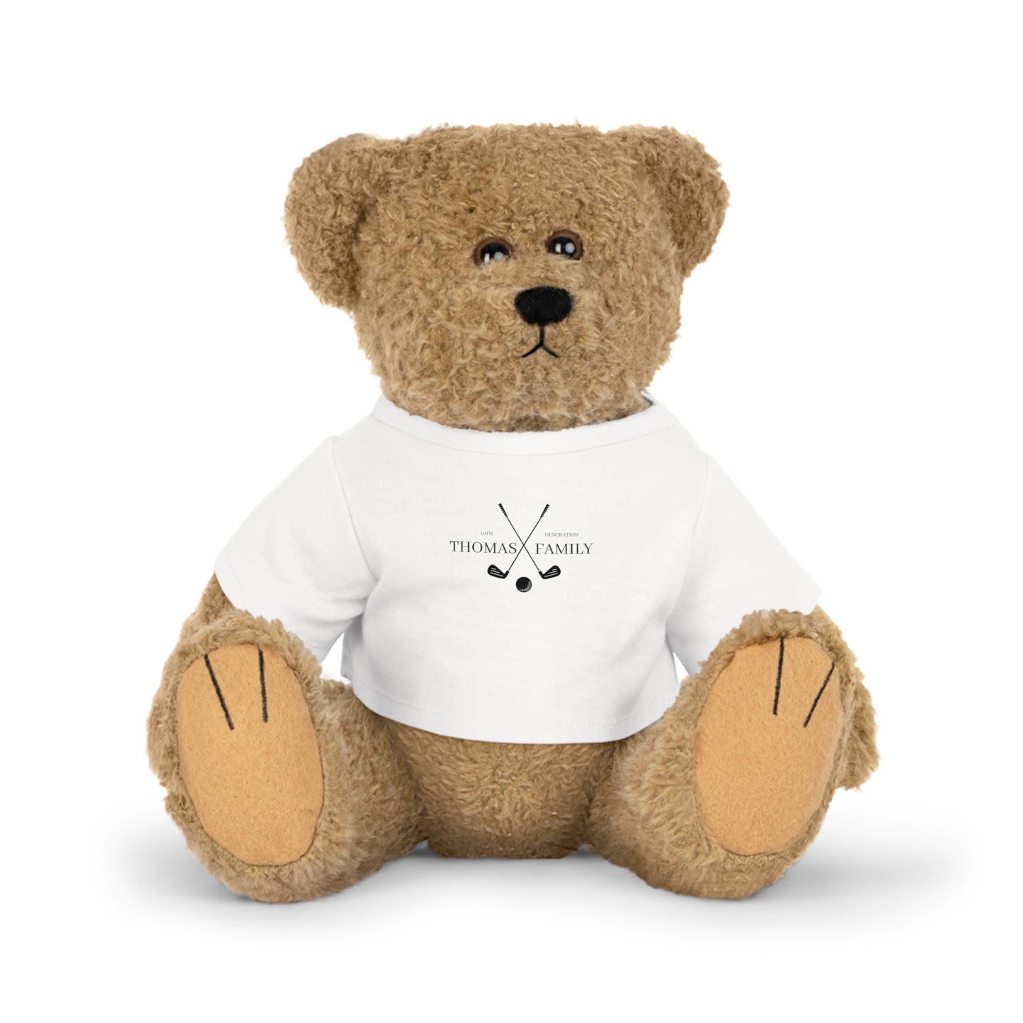 Thomas Family Plush Toy with Custom T-Shirt - Cute Family Bear