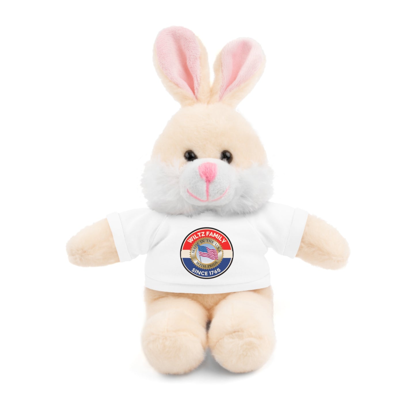 Wiltz Family Tee Stuffed Animal - Personalized Plush Bear with Family Emblem