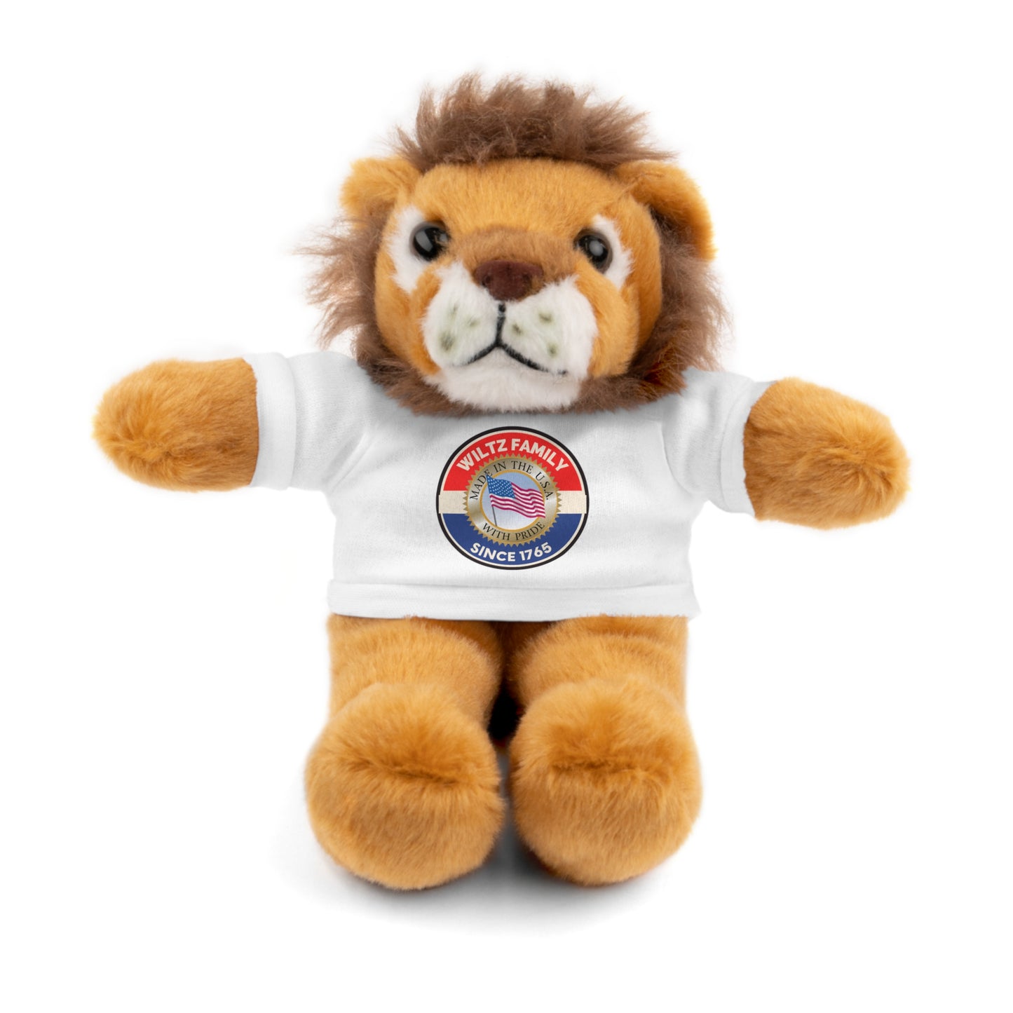 Wiltz Family Tee Stuffed Animal - Personalized Plush Bear with Family Emblem