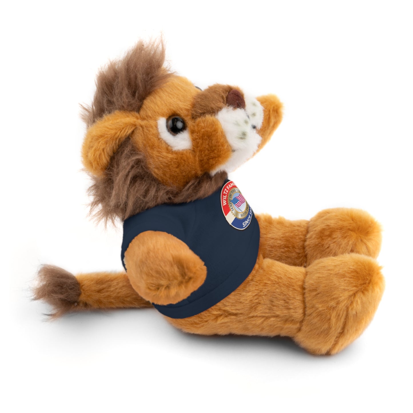 Wiltz Family Tee Stuffed Animal - Personalized Plush Bear with Family Emblem