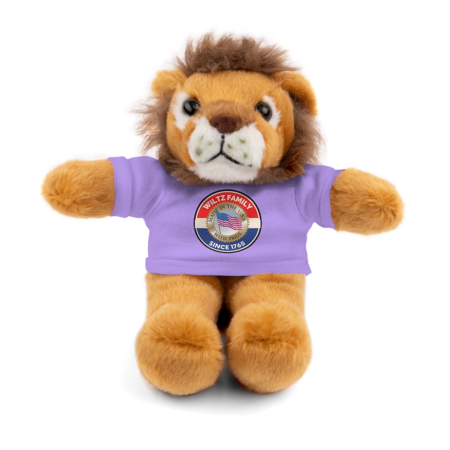 Wiltz Family Tee Stuffed Animal - Personalized Plush Bear with Family Emblem