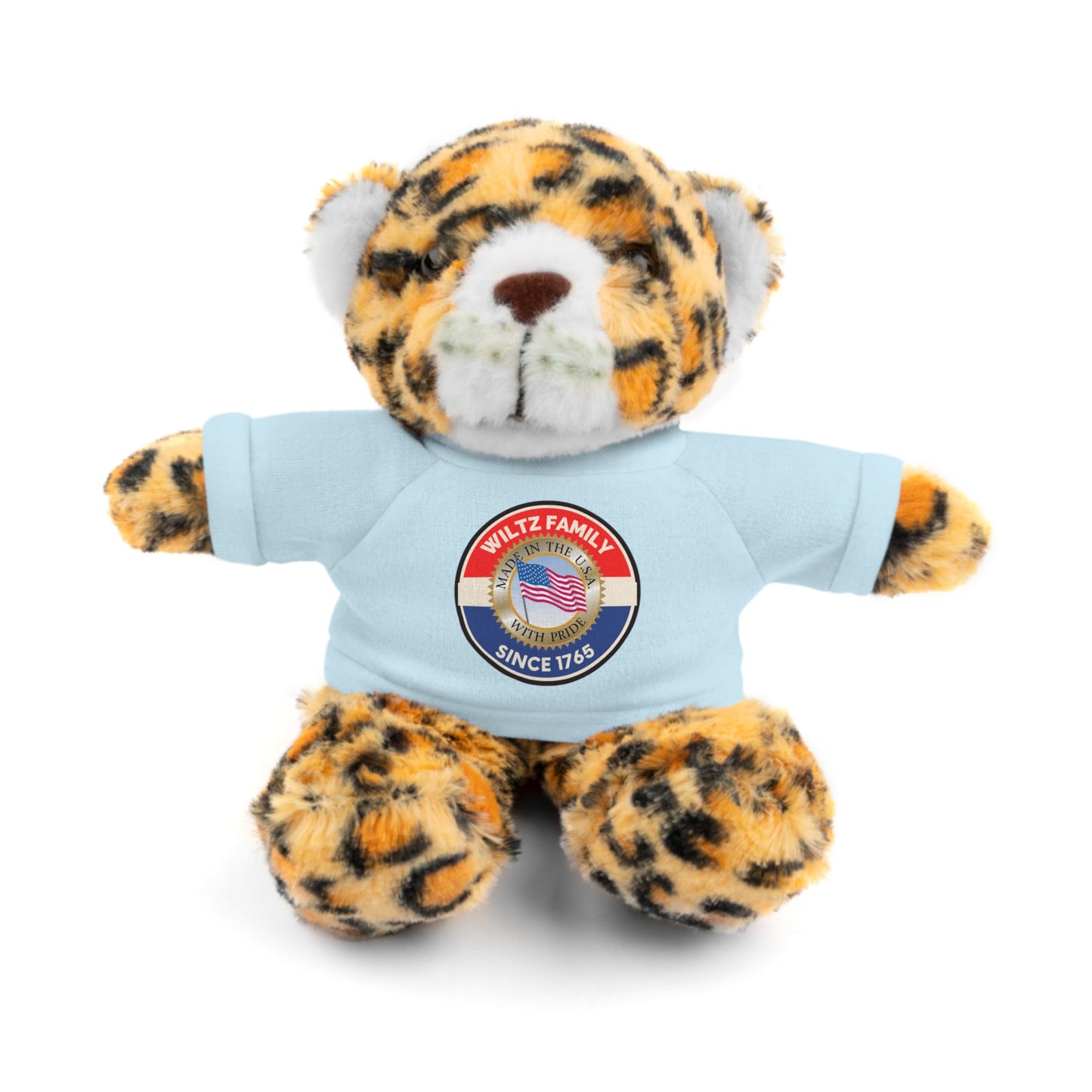 Wiltz Family Tee Stuffed Animal - Personalized Plush Bear with Family Emblem