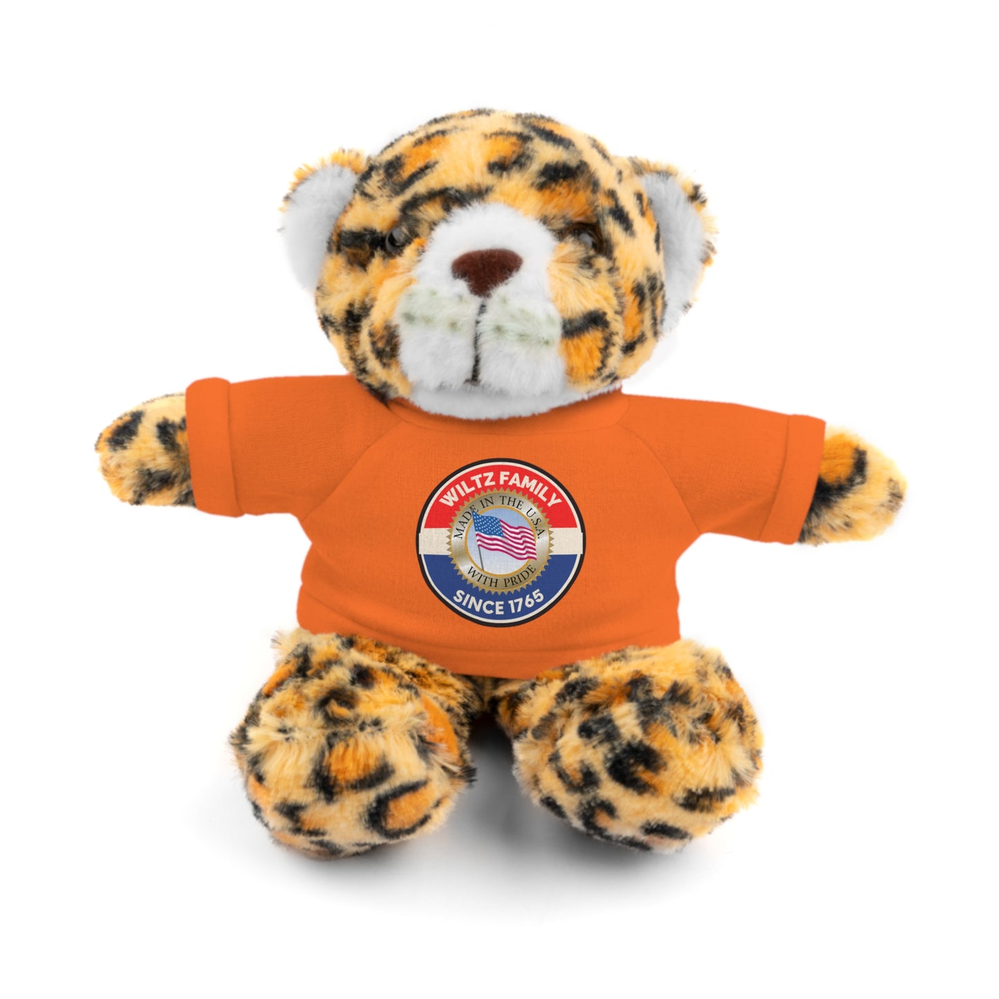 Wiltz Family Tee Stuffed Animal - Personalized Plush Bear with Family Emblem