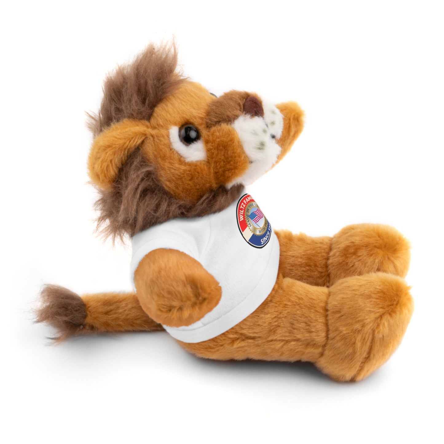 Wiltz Family Tee Stuffed Animal - Personalized Plush Bear with Family Emblem