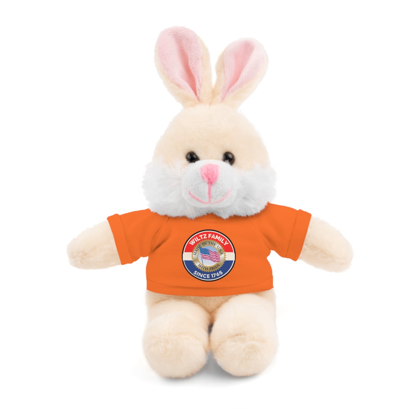 Wiltz Family Tee Stuffed Animal - Personalized Plush Bear with Family Emblem