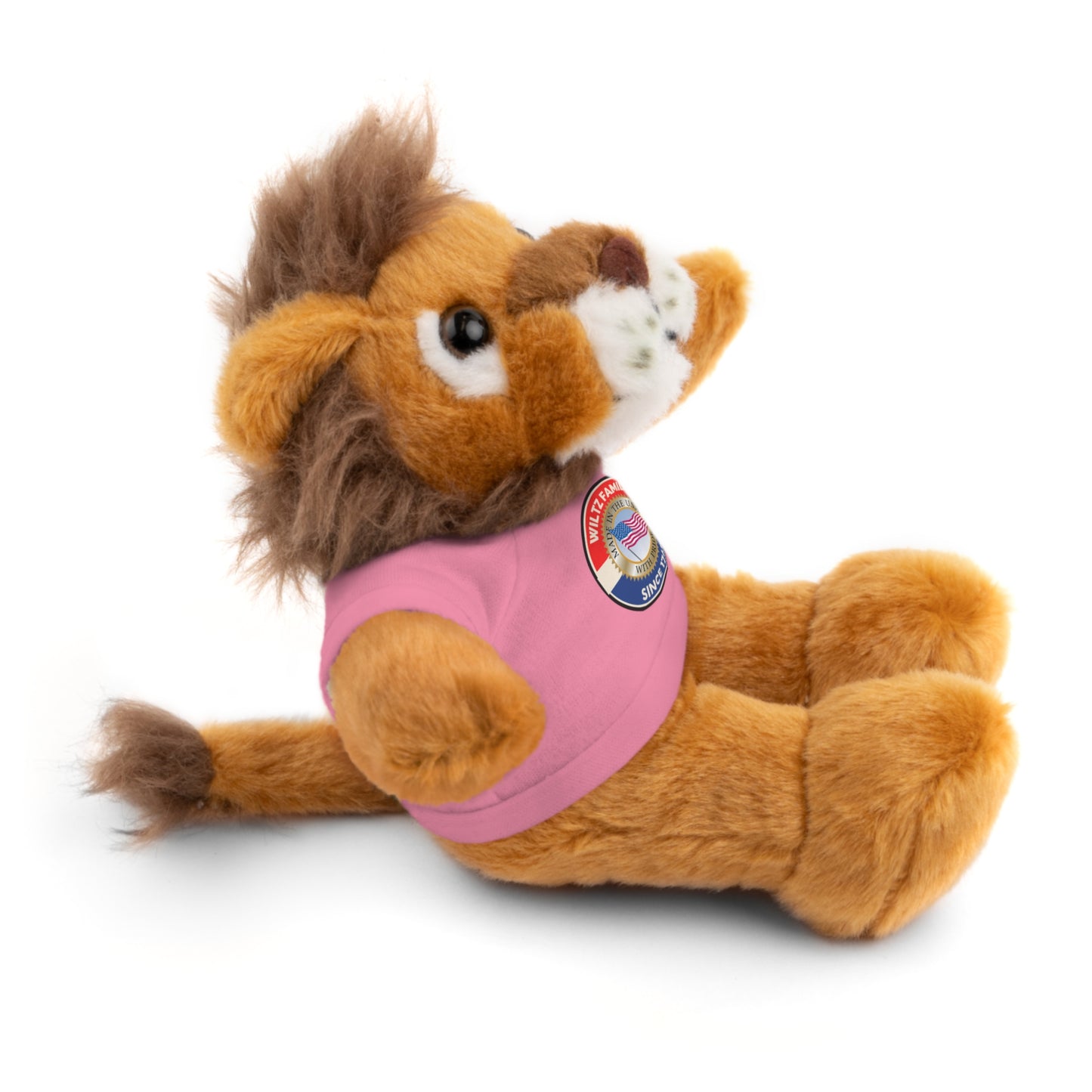 Wiltz Family Tee Stuffed Animal - Personalized Plush Bear with Family Emblem