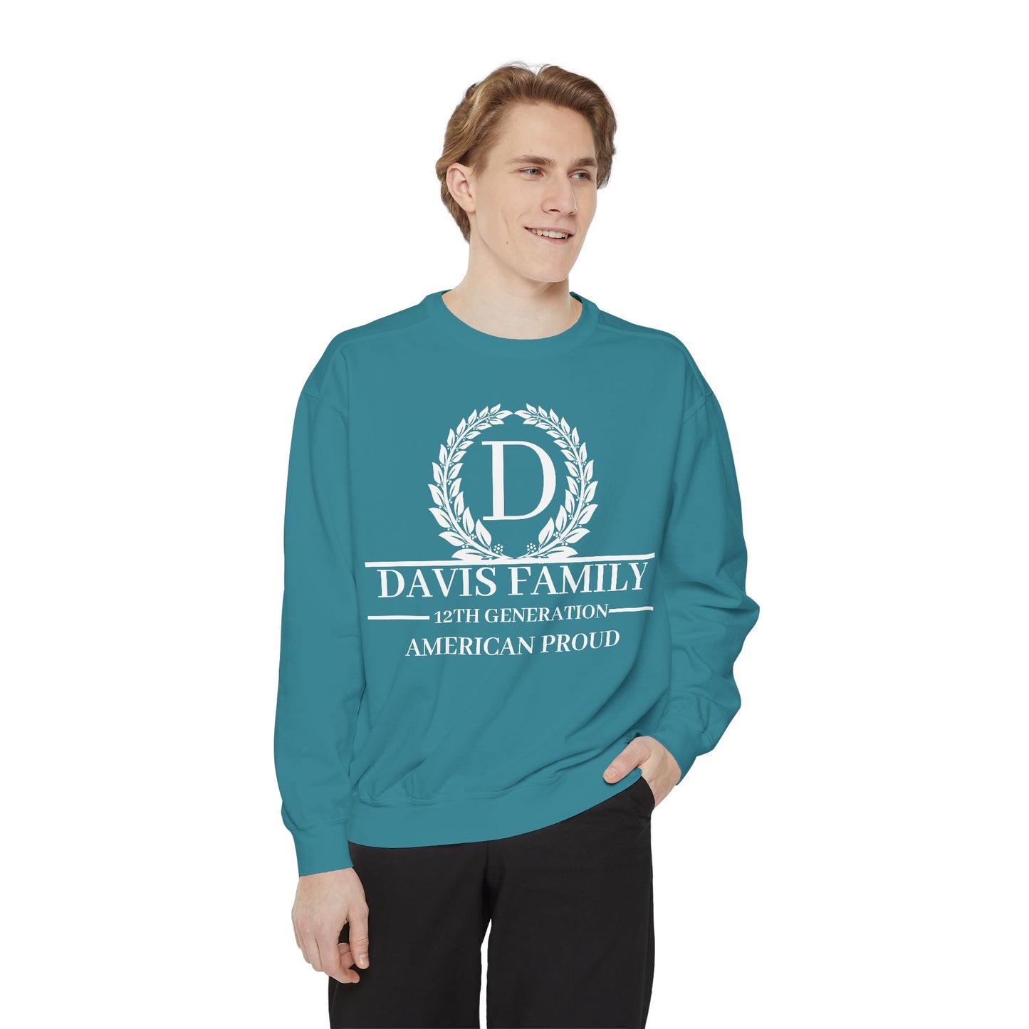Custom Family Proud Sweatshirt - Unisex Garment-Dyed - Heritage Style