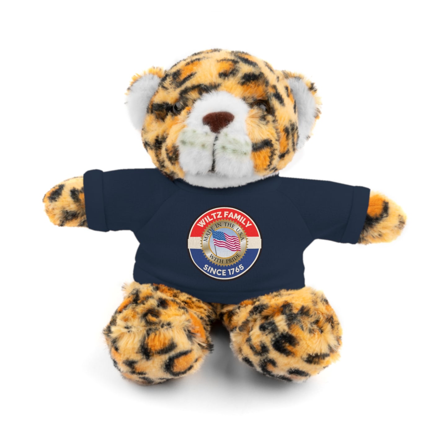 Wiltz Family Tee Stuffed Animal - Personalized Plush Bear with Family Emblem