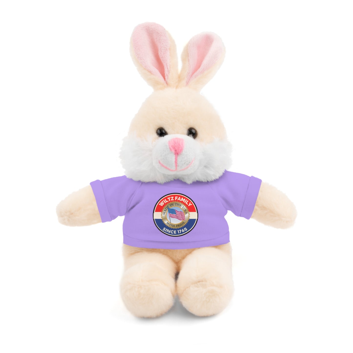 Wiltz Family Tee Stuffed Animal - Personalized Plush Bear with Family Emblem