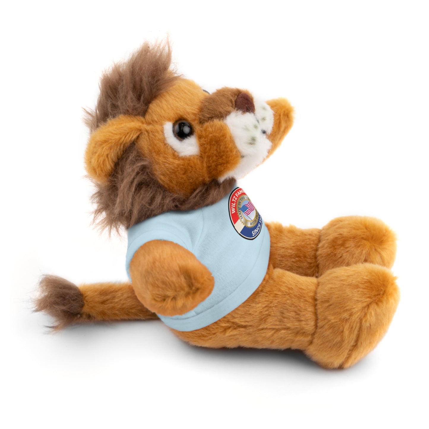 Wiltz Family Tee Stuffed Animal - Personalized Plush Bear with Family Emblem