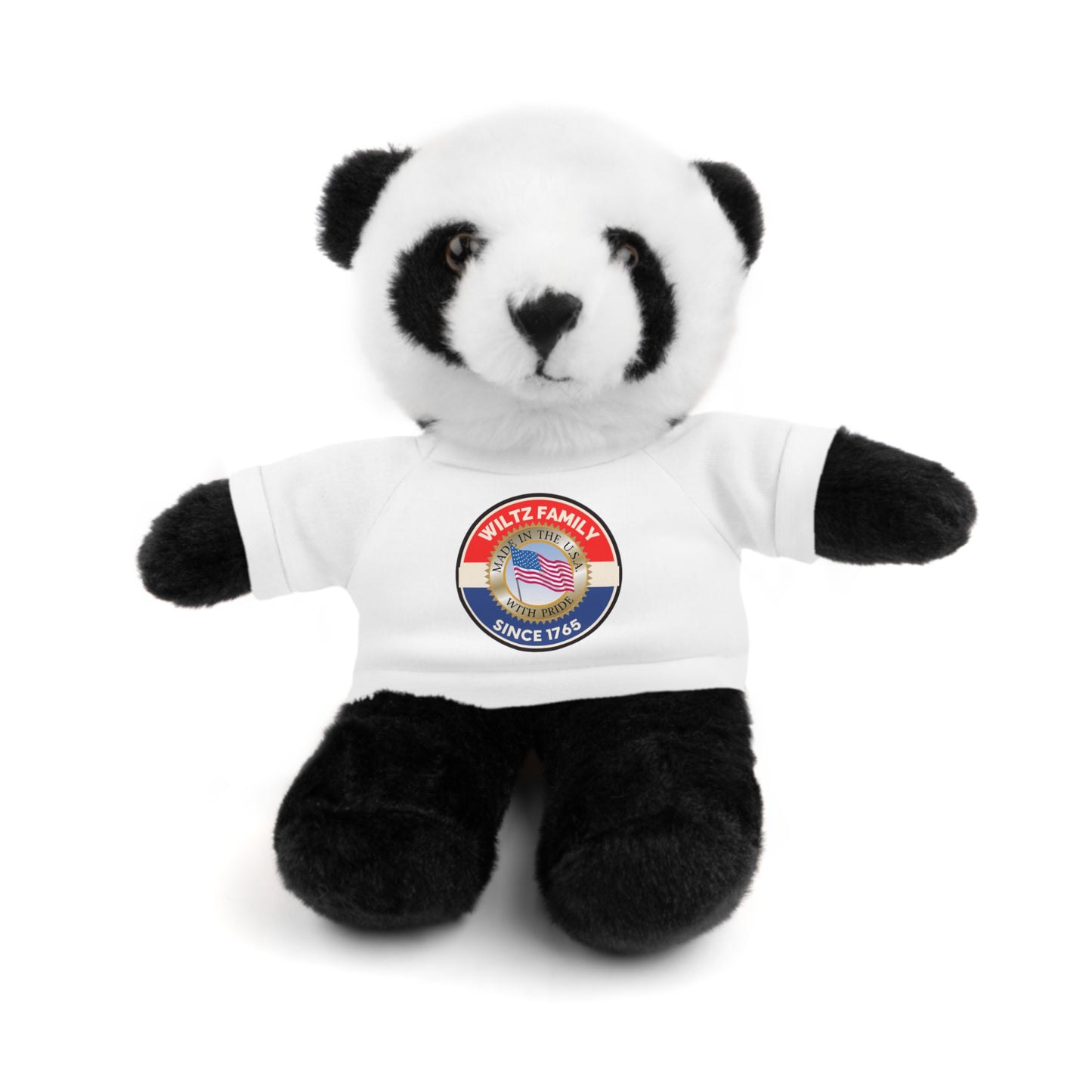 Wiltz Family Tee Stuffed Animal - Personalized Plush Bear with Family Emblem