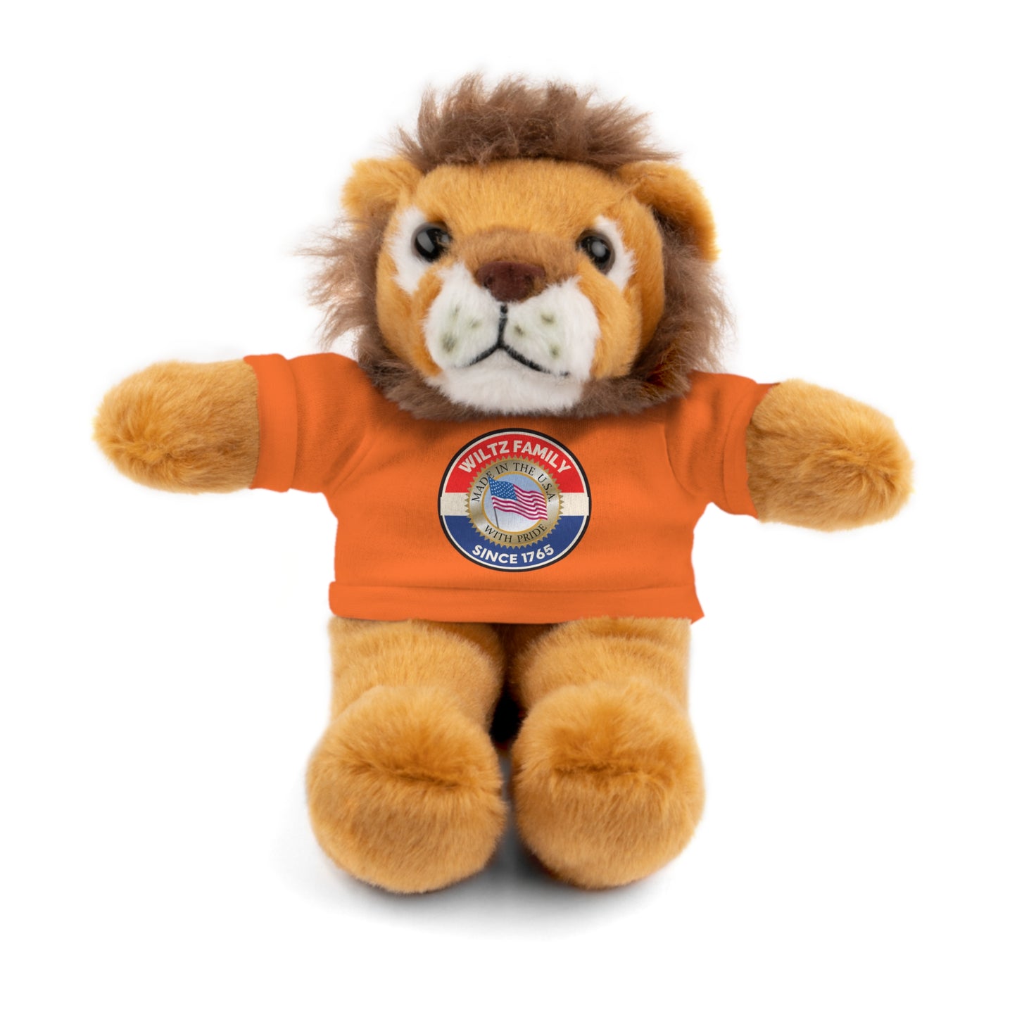Wiltz Family Tee Stuffed Animal - Personalized Plush Bear with Family Emblem