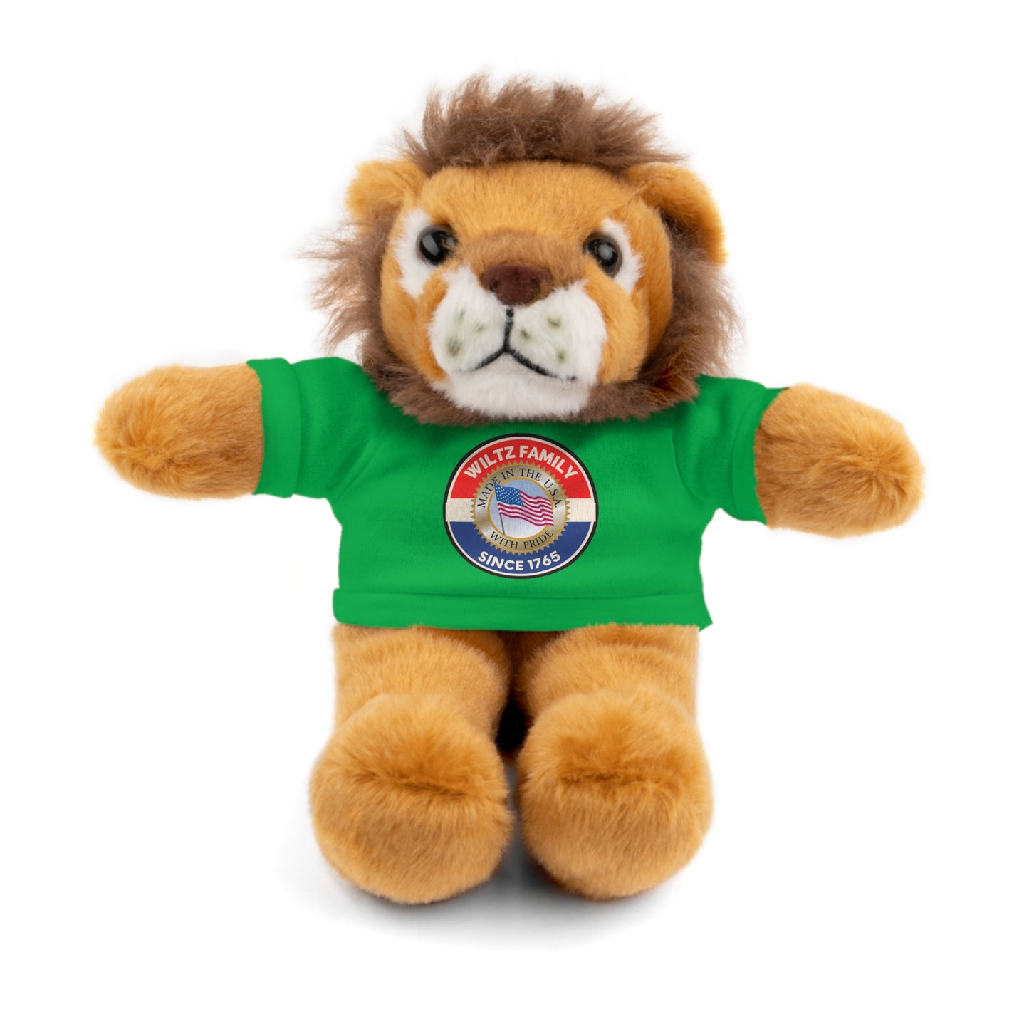 Wiltz Family Tee Stuffed Animal - Personalized Plush Bear with Family Emblem