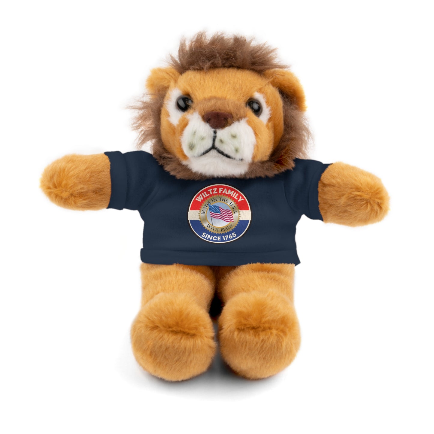 Wiltz Family Tee Stuffed Animal - Personalized Plush Bear with Family Emblem