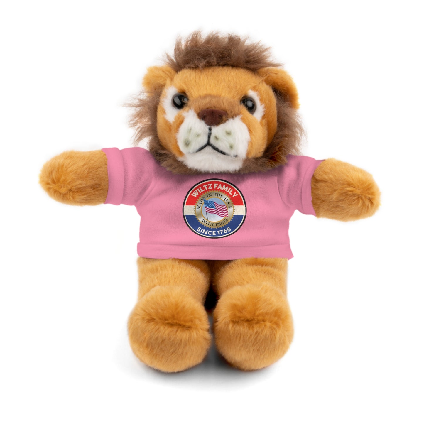 Wiltz Family Tee Stuffed Animal - Personalized Plush Bear with Family Emblem