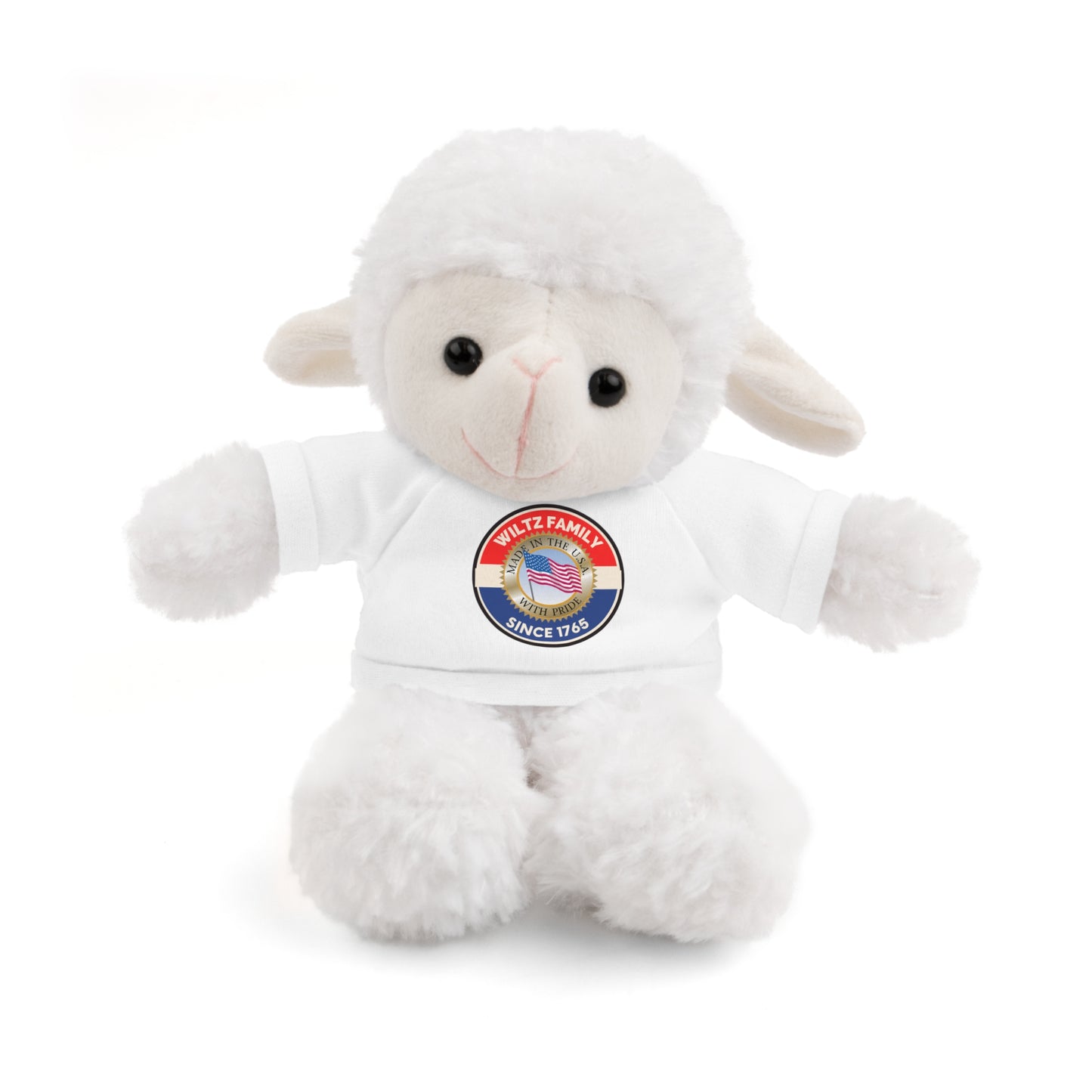 Wiltz Family Tee Stuffed Animal - Personalized Plush Bear with Family Emblem