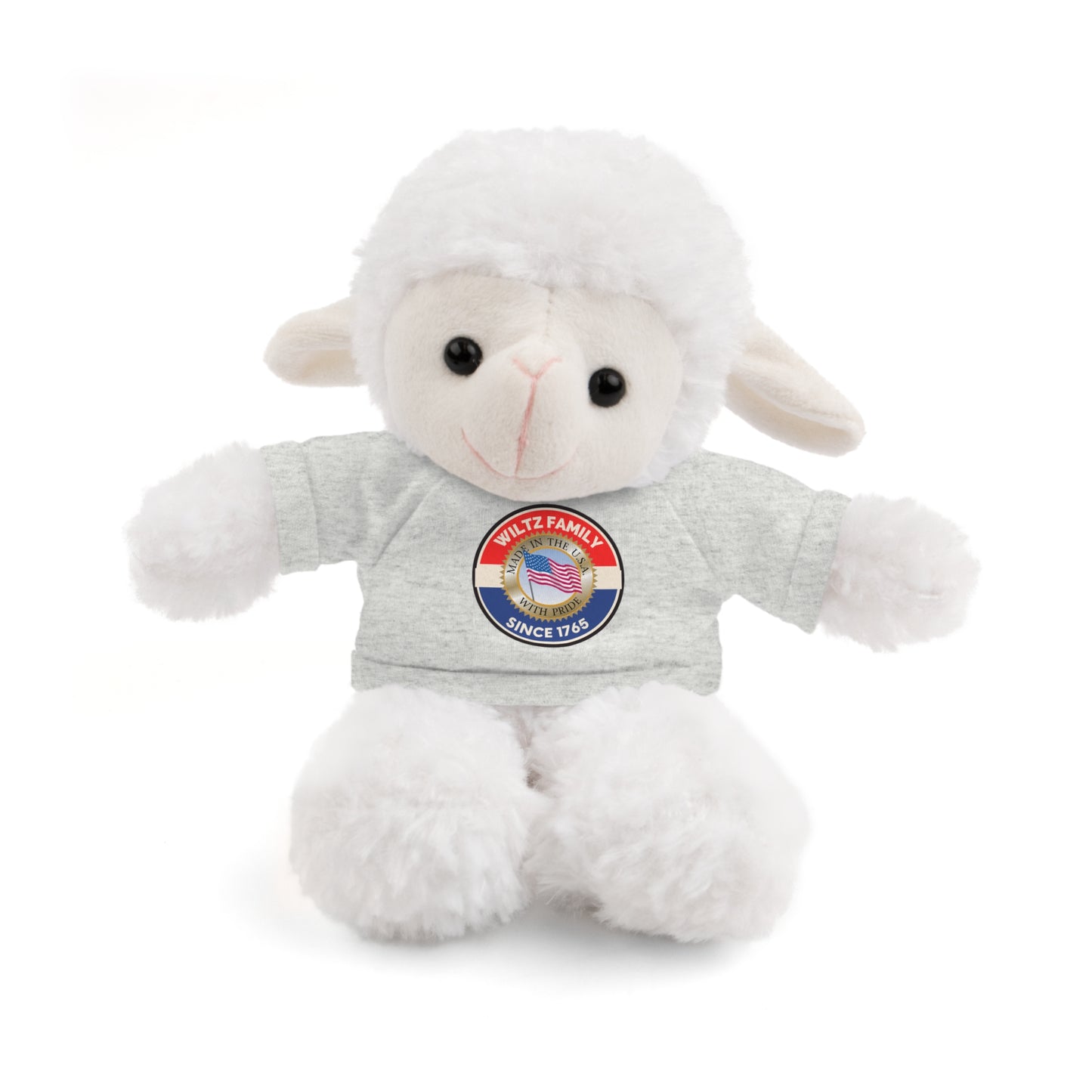 Wiltz Family Tee Stuffed Animal - Personalized Plush Bear with Family Emblem