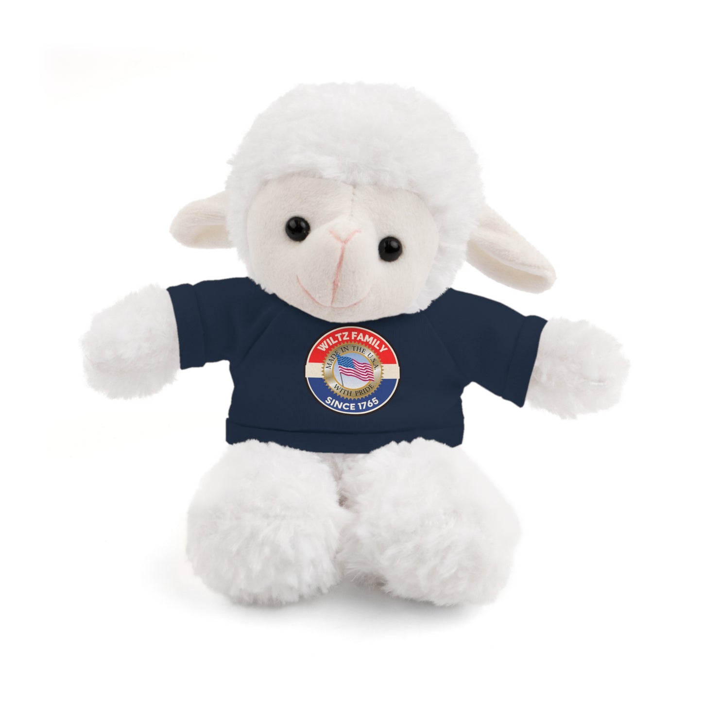 Wiltz Family Tee Stuffed Animal - Personalized Plush Bear with Family Emblem