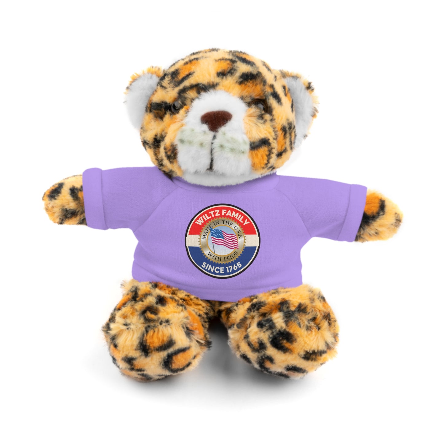 Wiltz Family Tee Stuffed Animal - Personalized Plush Bear with Family Emblem