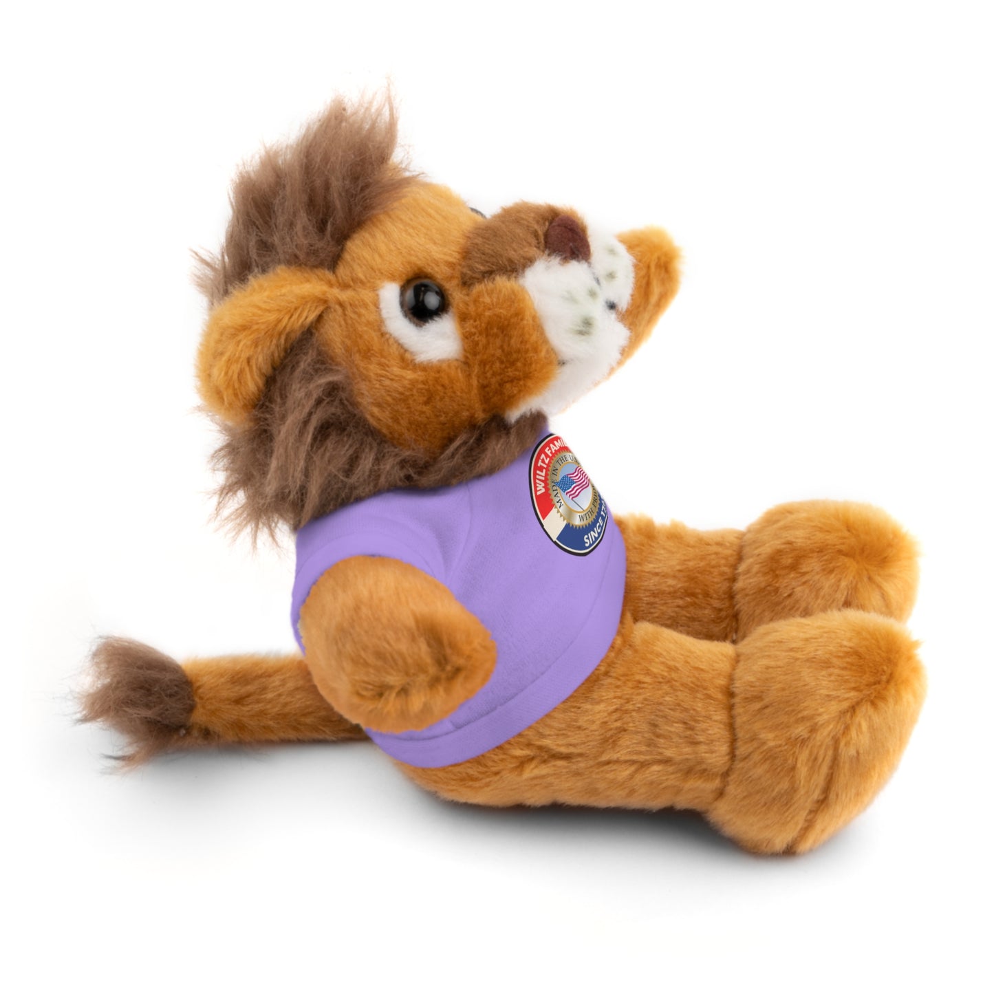 Wiltz Family Tee Stuffed Animal - Personalized Plush Bear with Family Emblem