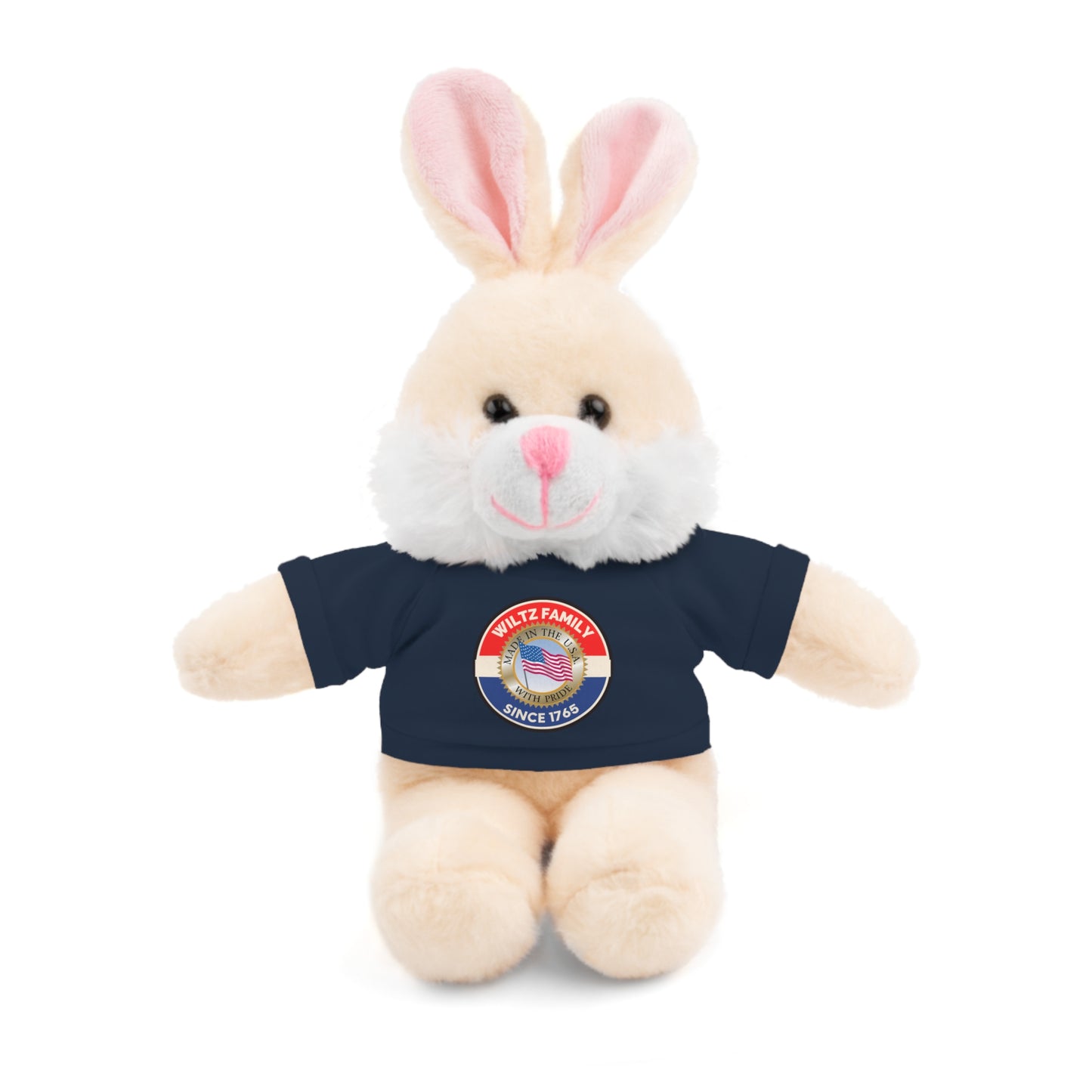 Wiltz Family Tee Stuffed Animal - Personalized Plush Bear with Family Emblem