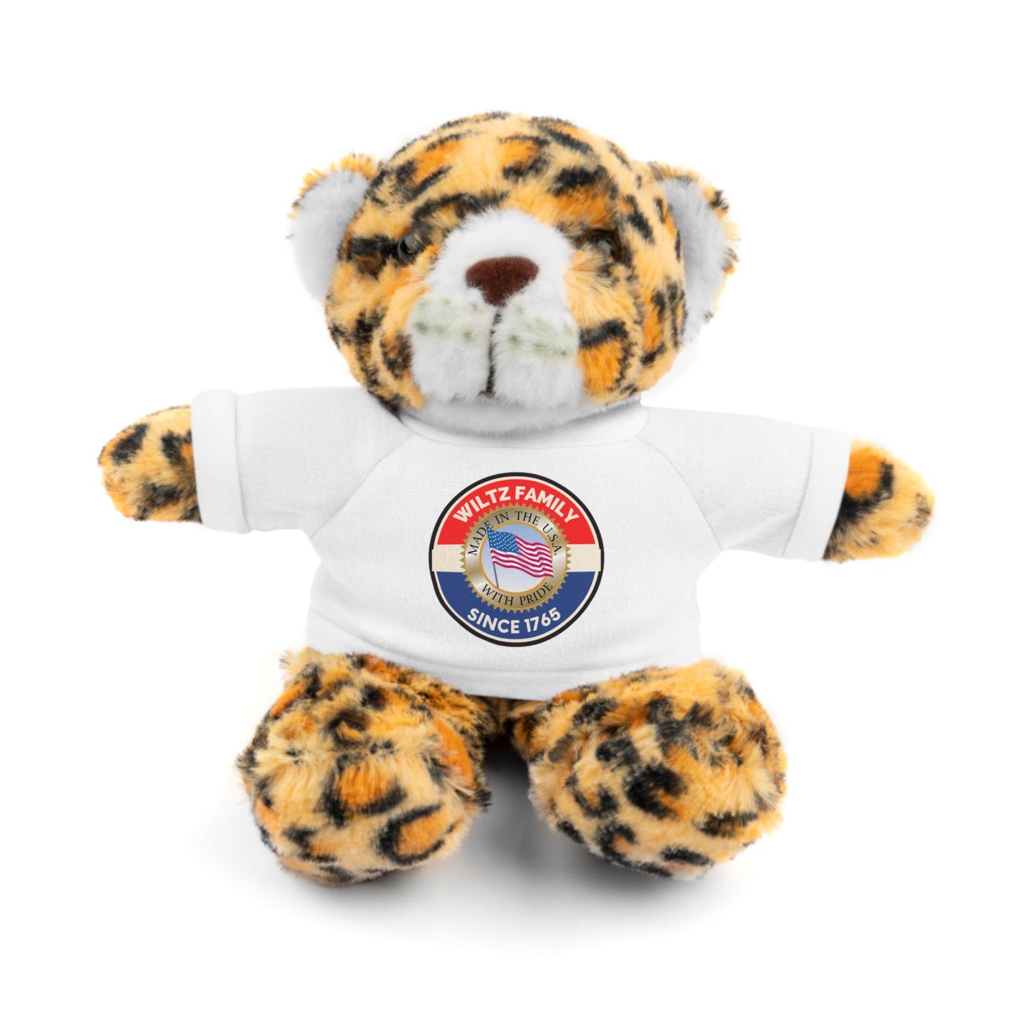 Wiltz Family Tee Stuffed Animal - Personalized Plush Bear with Family Emblem