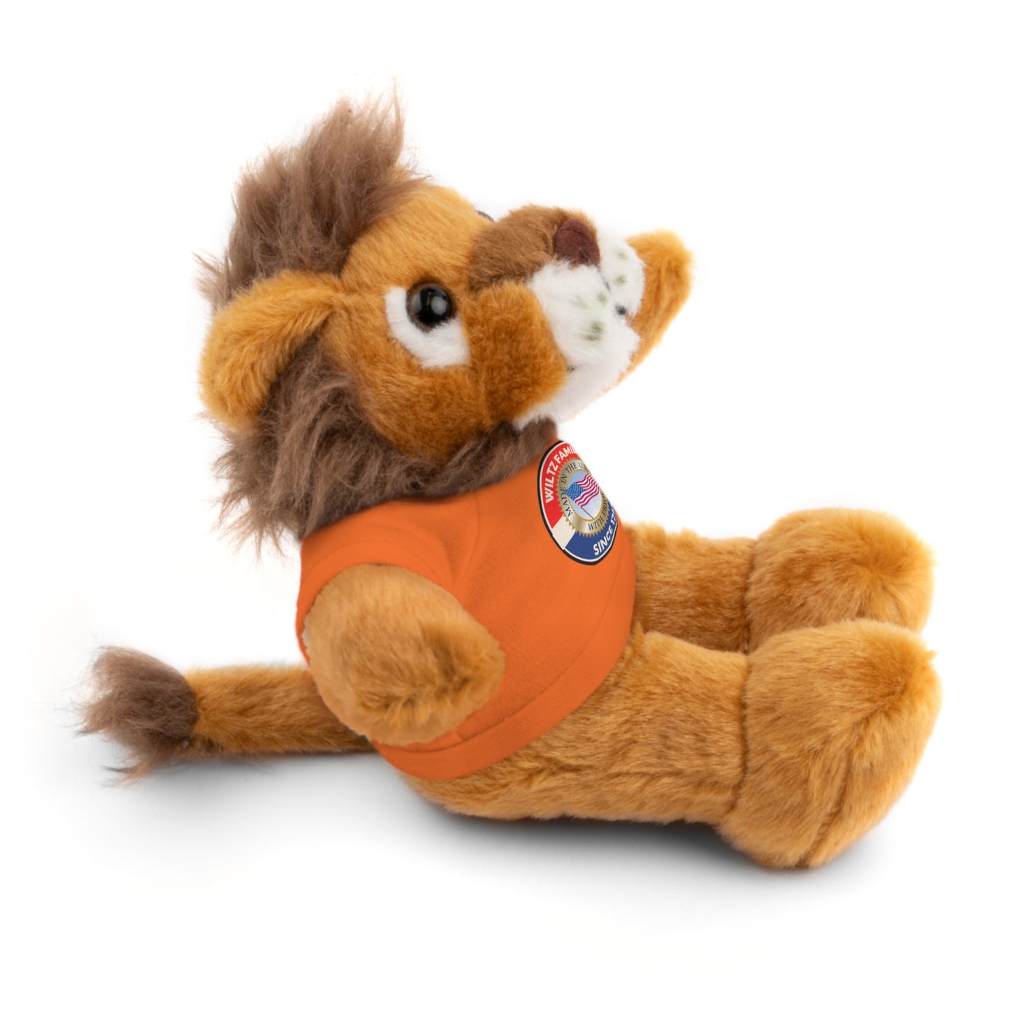 Wiltz Family Tee Stuffed Animal - Personalized Plush Bear with Family Emblem