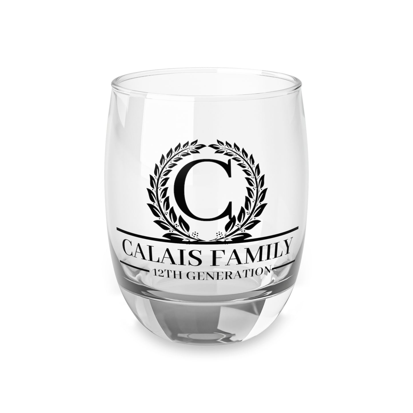 Personalized Whiskey Glass - Calais Family 12th Generation
