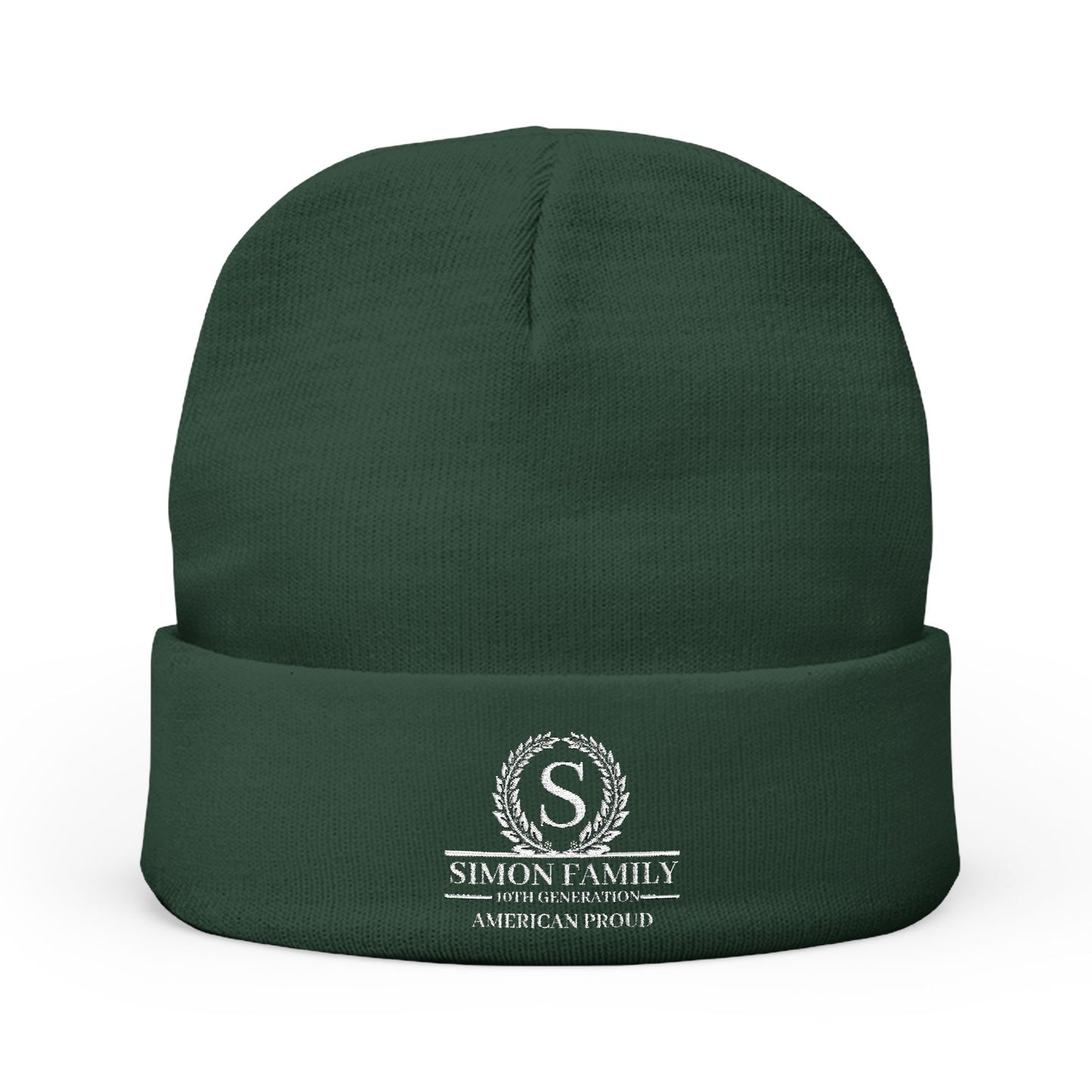 Simon Family Knit Beanie (Embroidery)