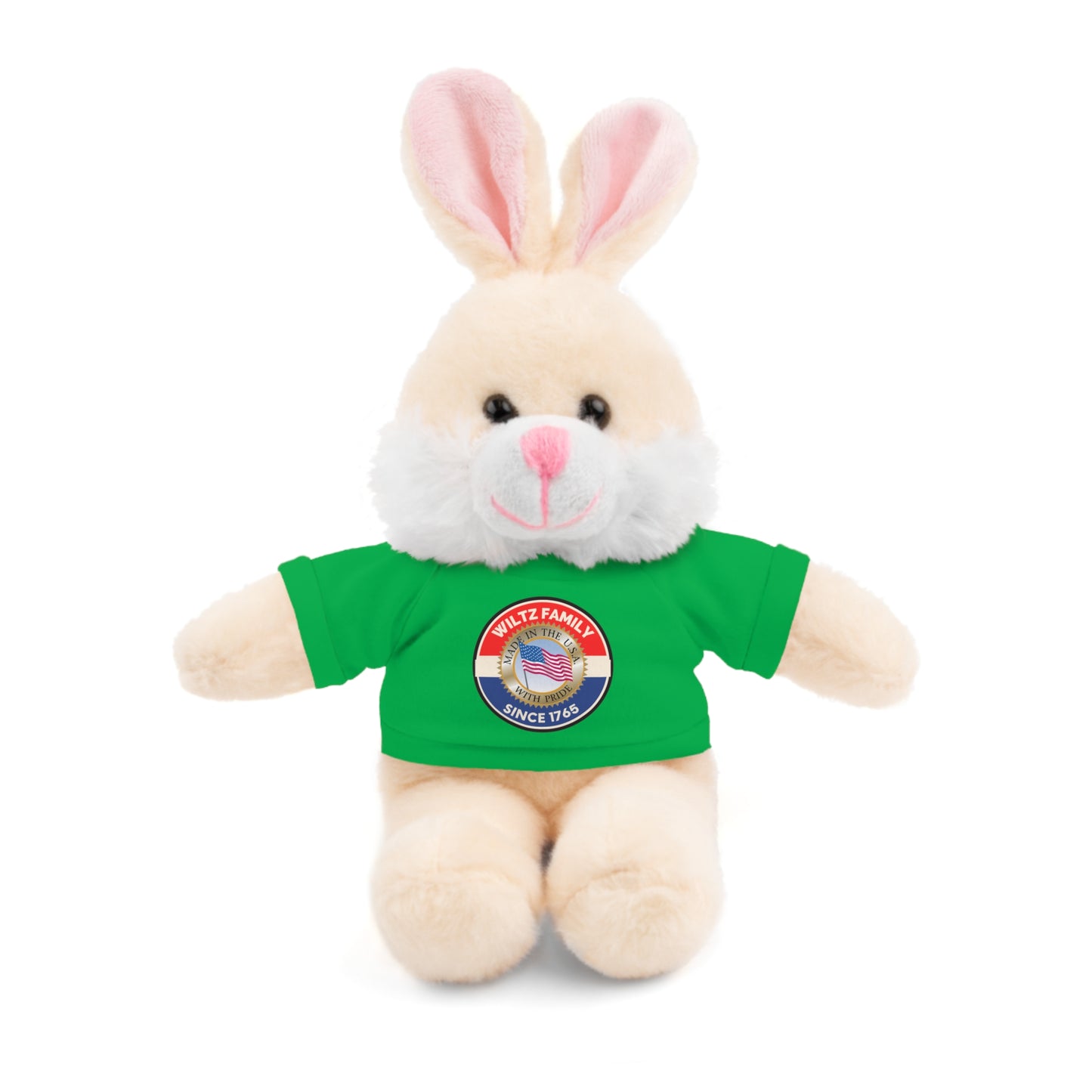 Wiltz Family Tee Stuffed Animal - Personalized Plush Bear with Family Emblem