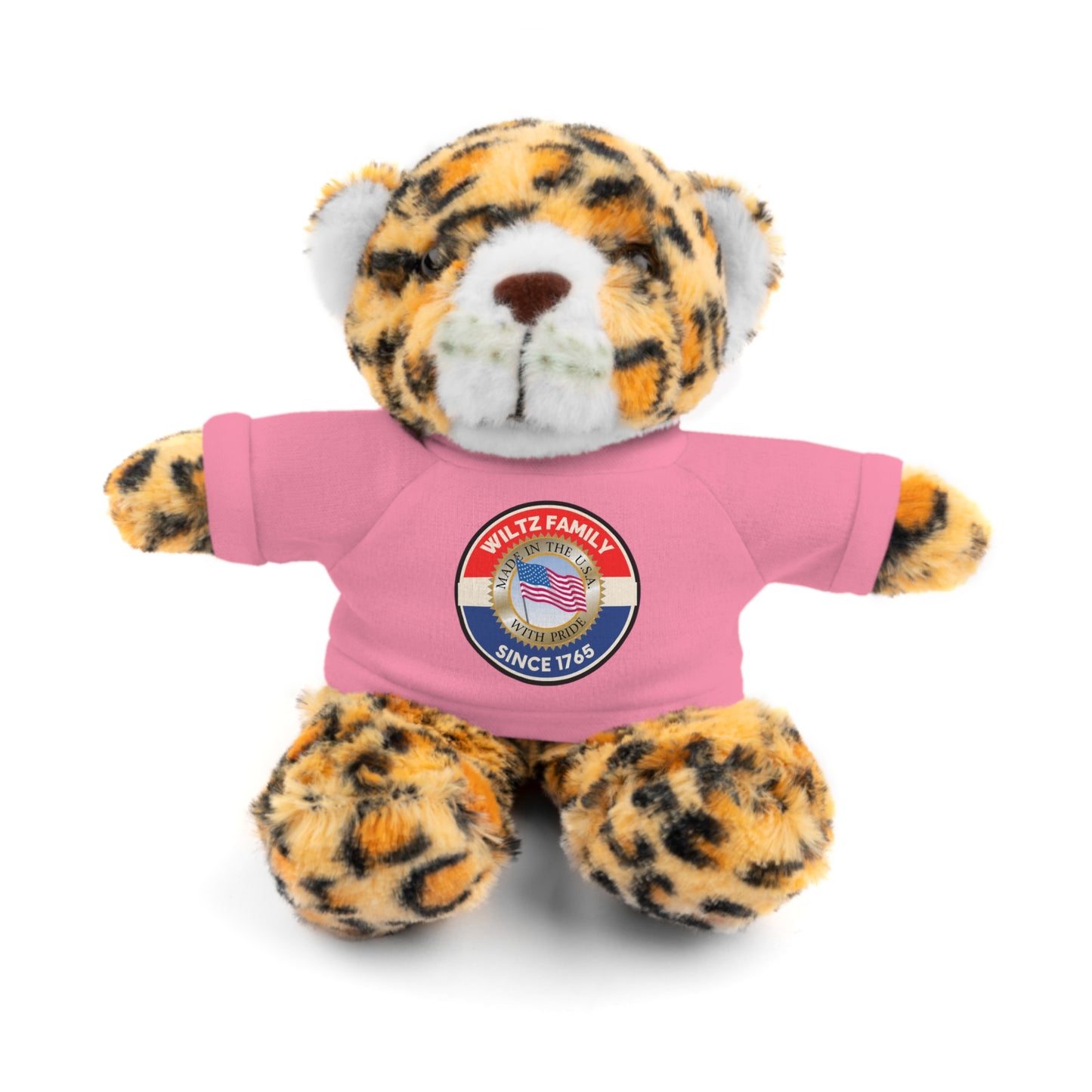 Wiltz Family Tee Stuffed Animal - Personalized Plush Bear with Family Emblem