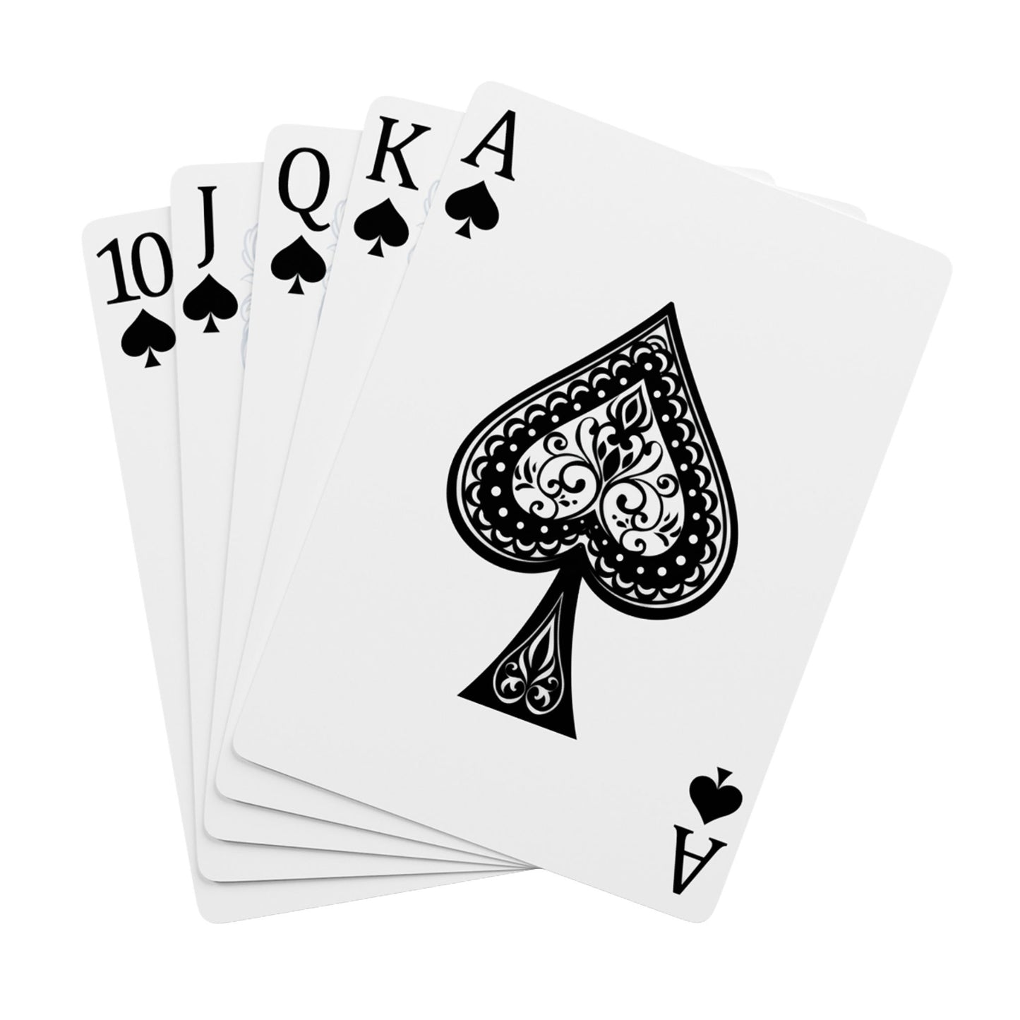 ROBERT POTIER Family Poker Playing Cards - Personalized Deck with Spade Design