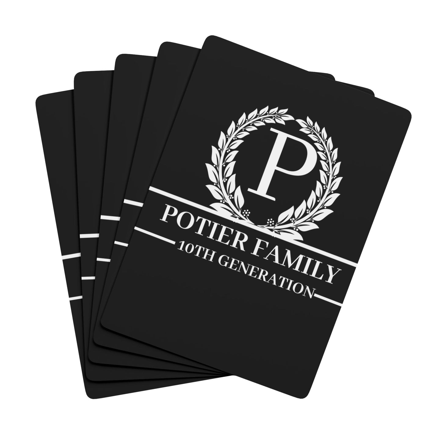 POTIER FAMILY Poker Playing Cards - Potier Family 10th Generation